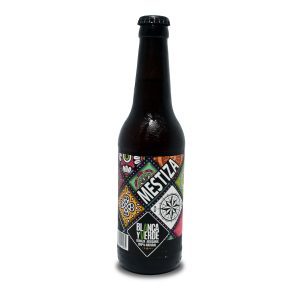 cervezas blanca y verde Cerveza Mestiza
