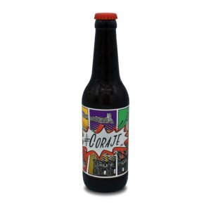 cervezas blanca y verde Cerveza Coraje