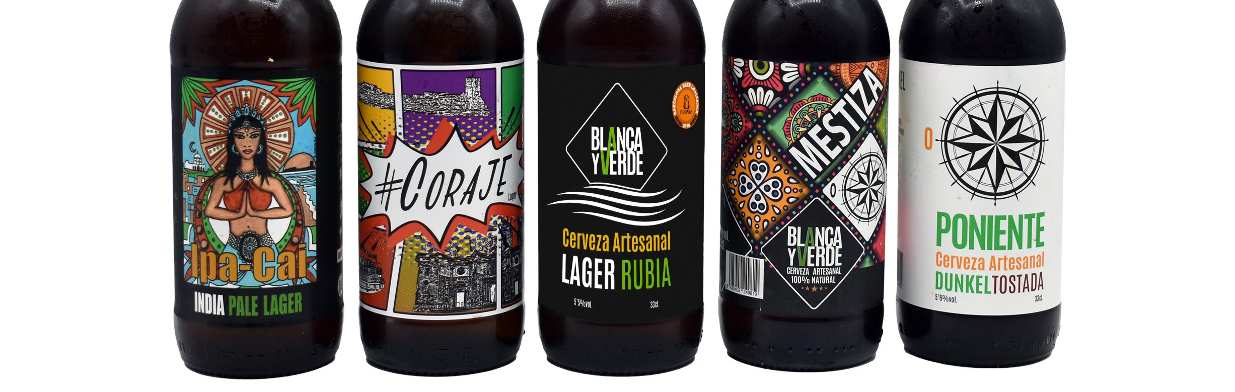 cervezas blanca y verde cervezas blanca y verde
