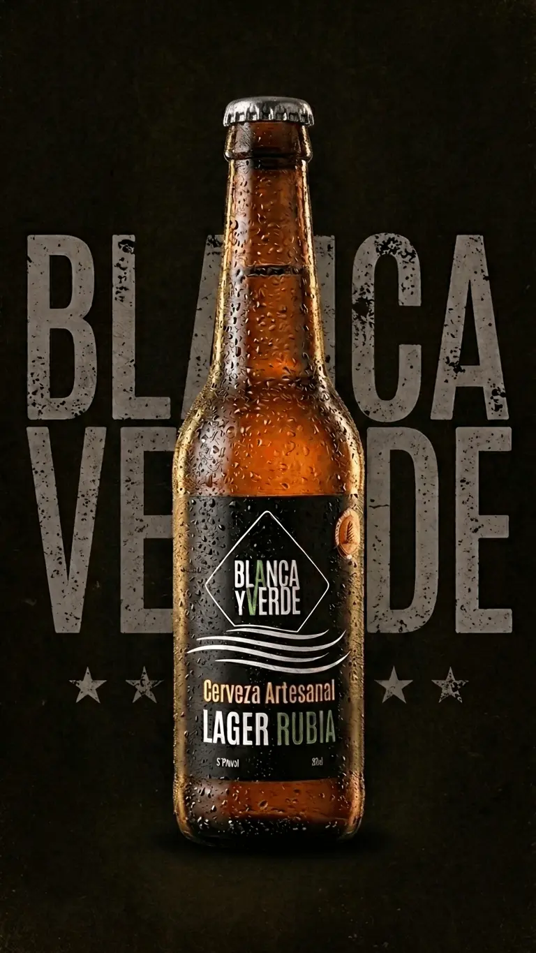 cervezas blanca y verde